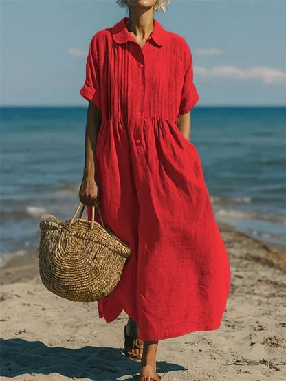Harper Sutton women's maxi dress in Red