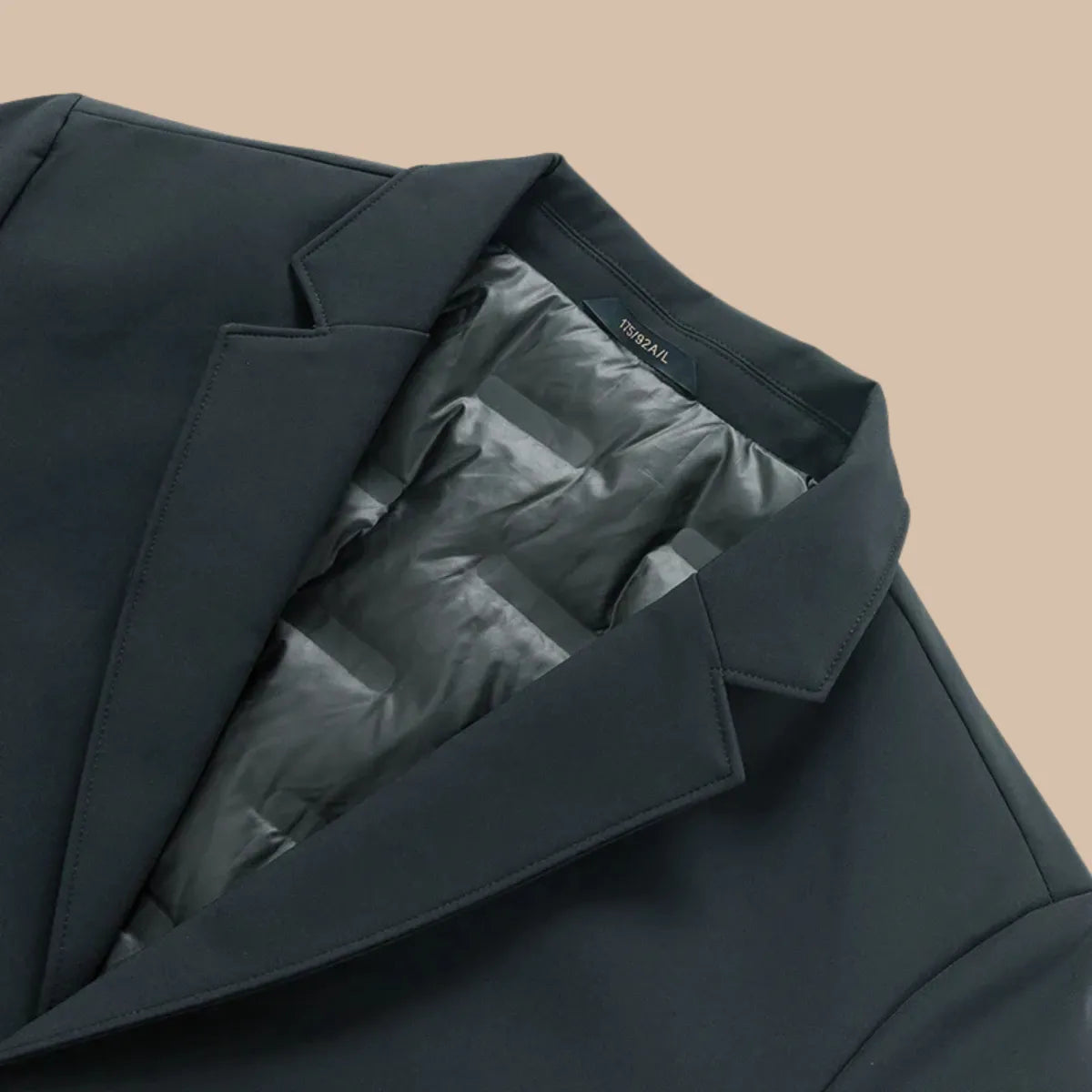 Men's Blazer Jacket Single-Breasted Two-Button Notch Lapel Quilted
