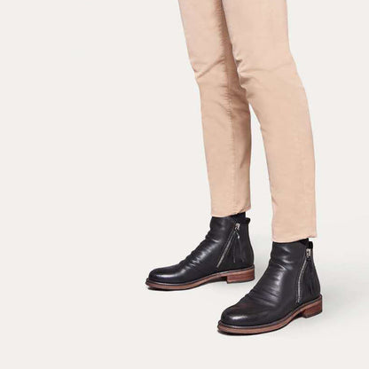 Men's Formal Winter Boots Ankle High with Side Zip Casual Smart