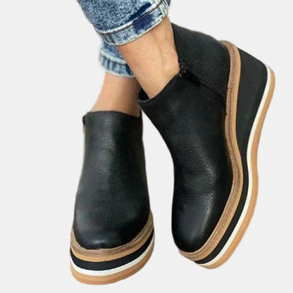 Ankle Boots Women Elegant Heeled Block Heel Comfortable Office