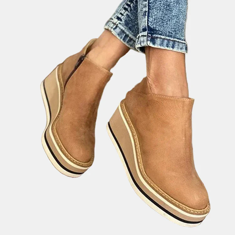 Ankle Boots Women Elegant Heeled Block Heel Comfortable Office