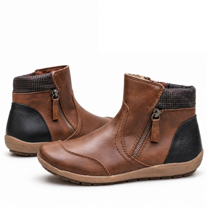 Women's Orthopedic Waterproof Ankle Boots Zipper Casual Comfort
