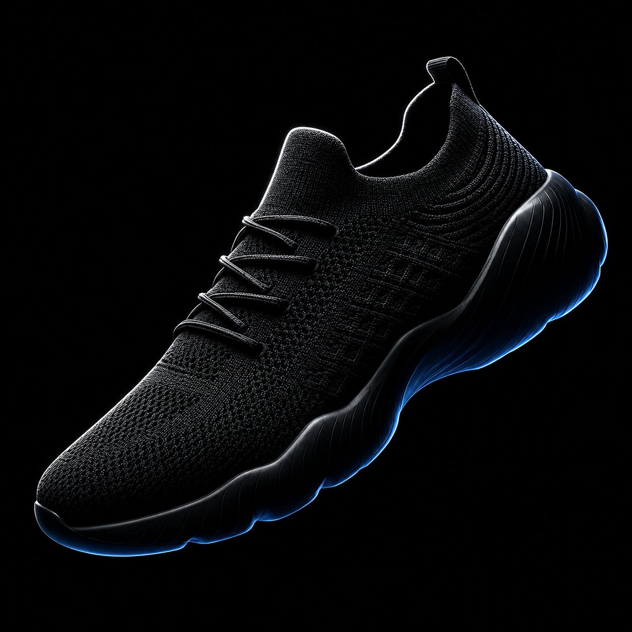 Orthopedic Sneakers Knit Mesh Lace-Up Flexible Cushioned Sole Everyday Comfort