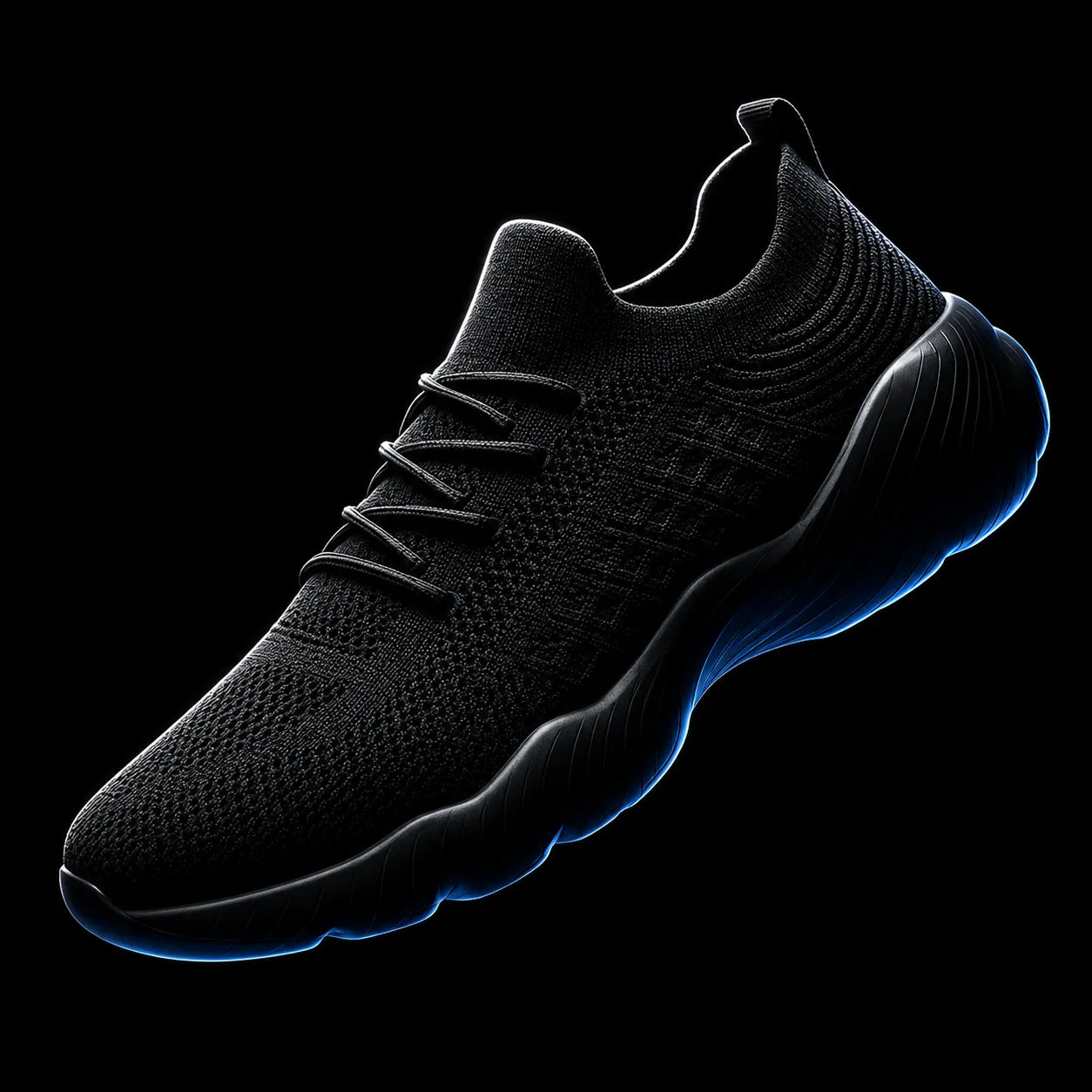 Orthopedic Sneakers Knit Mesh Lace-Up Flexible Cushioned Sole Everyday Comfort
