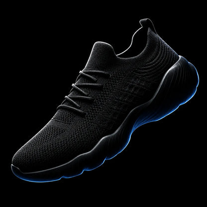 Orthopedic Sneakers Knit Mesh Lace-Up Flexible Cushioned Sole Everyday Comfort