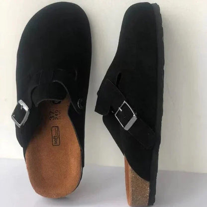 Orthopedic Clogs with Buckle Closed Toe Slip-On Comfort Everyday Casual