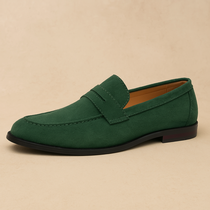 Penny Loafers Suede Casual Elegant Slip On Shoes Men