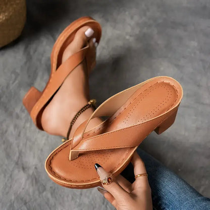 Women's Comfortable Heel Sandals Elegant Block Heel Everyday Footwear
