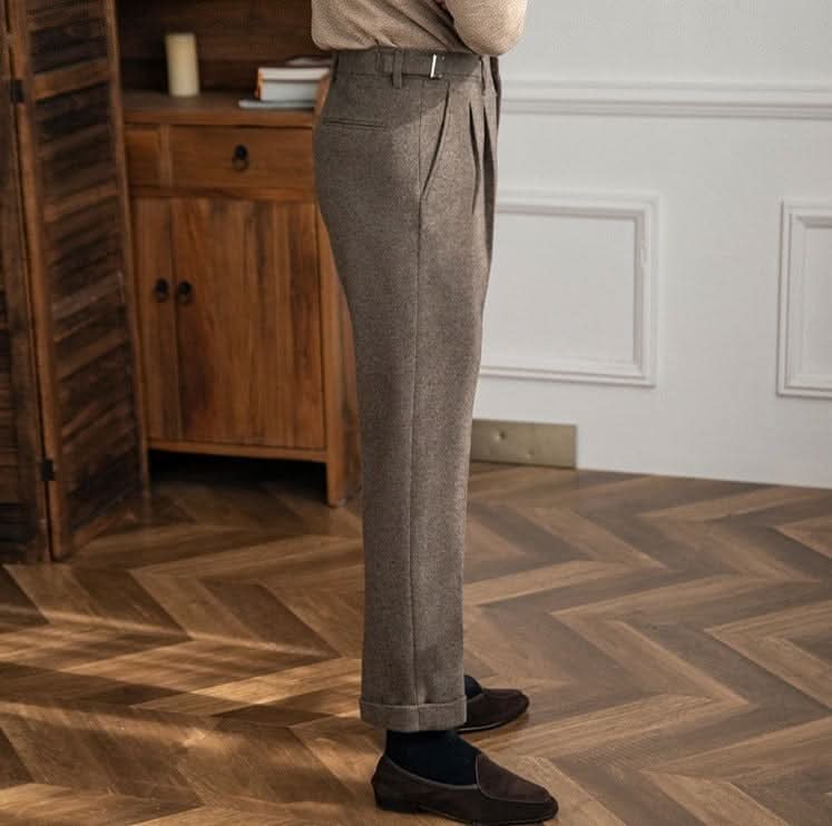 Men's Chino Pants Classic Slim Fit Everyday Casual Trousers