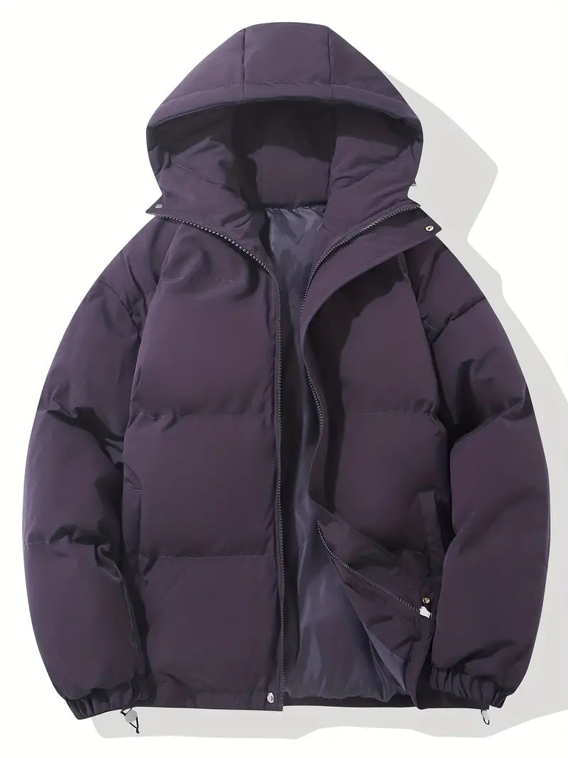 Women's Winter Coat with Hood Quilted Padded Warm Stylish