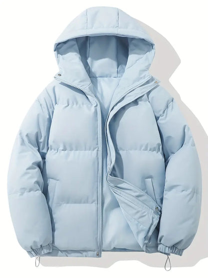 Women's Winter Coat with Hood Quilted Padded Warm Stylish