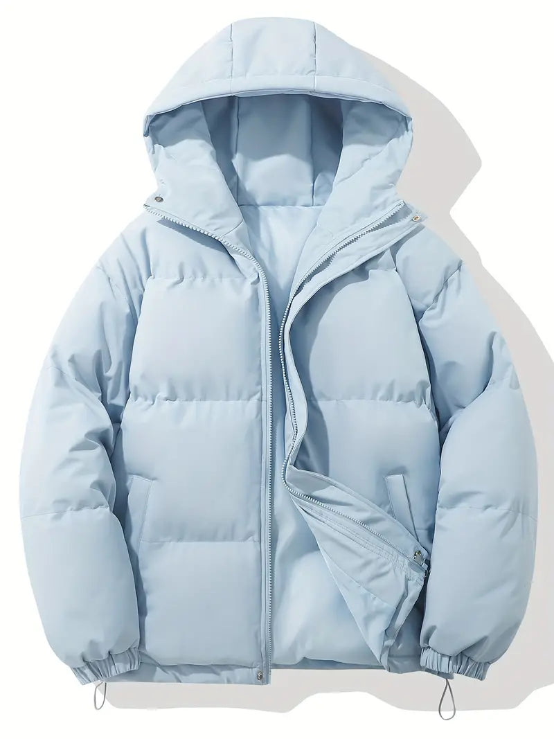 Women's Winter Coat with Hood Quilted Padded Warm Stylish