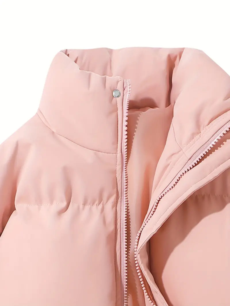 Women's Winter Coat with Hood Quilted Padded Warm Stylish