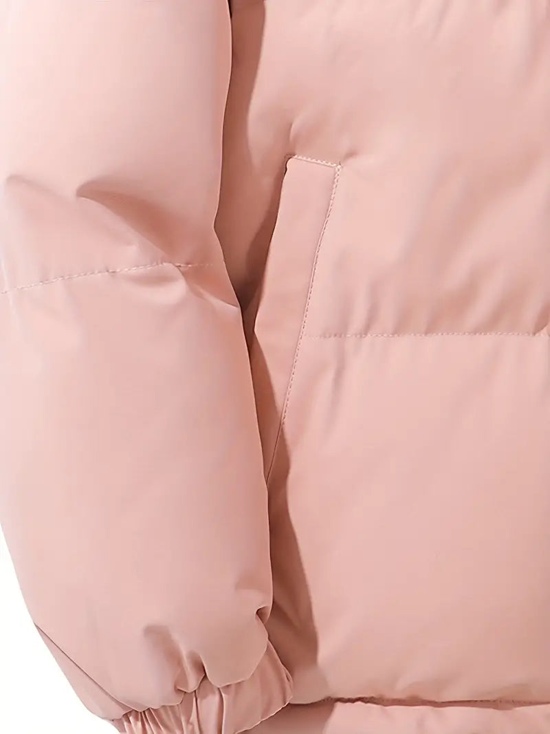 Women's Winter Coat with Hood Quilted Padded Warm Stylish