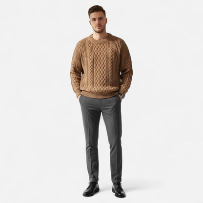 Men's Wool Sweater Classic Fit Timeless Elegant Everyday Wear