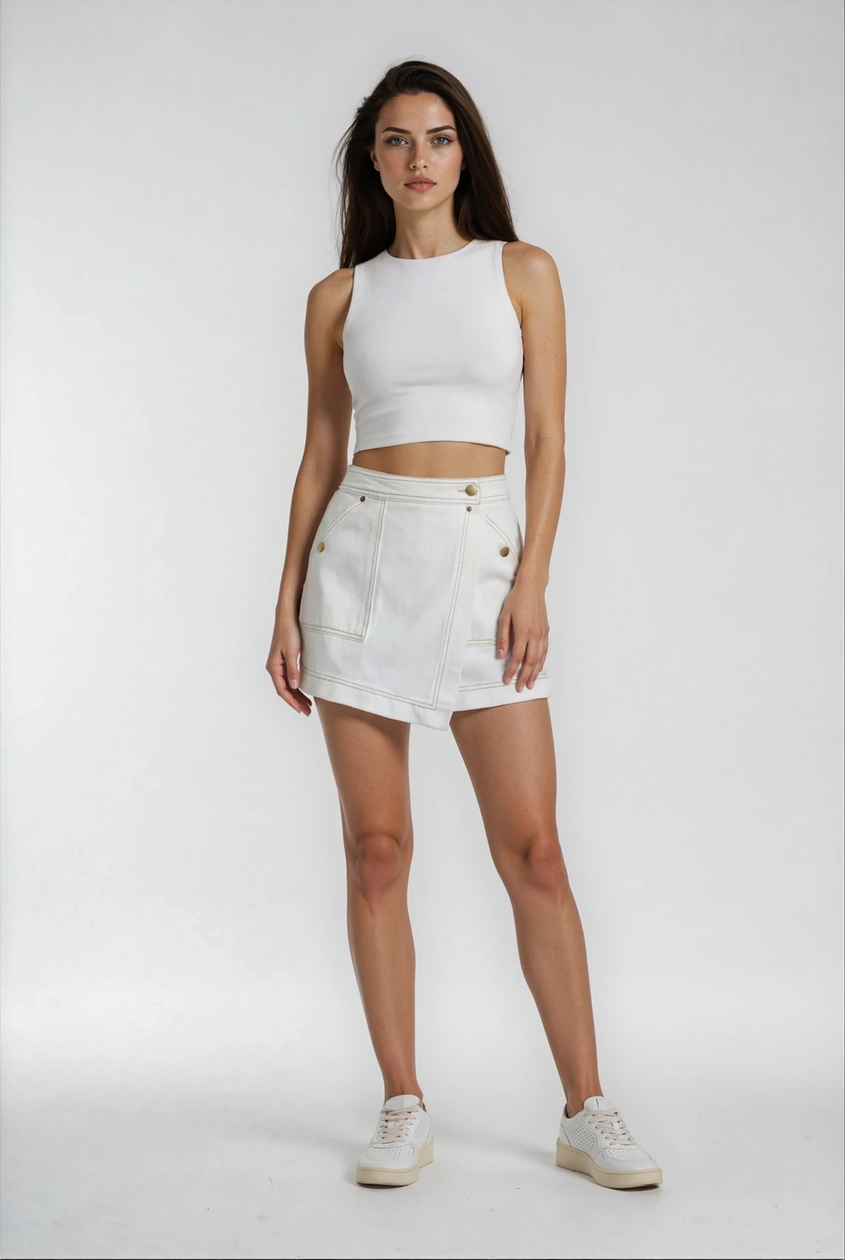 Holly | Denim Mini Skort