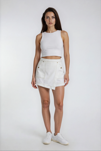 Holly | Denim Mini Skort