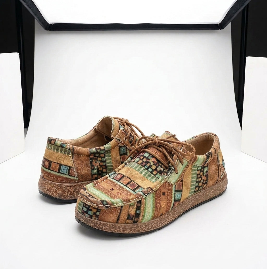 Artisan Leather Shoes Vibrant Handcrafted Colourful Casual Everyday