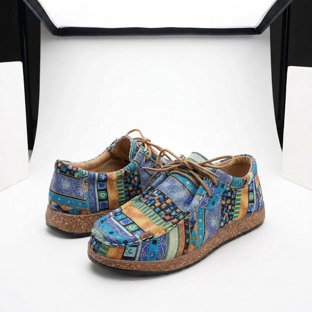 Artisan Leather Shoes Vibrant Handcrafted Colourful Casual Everyday