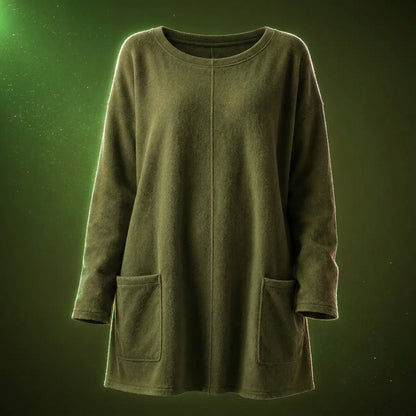 Women's Long Sweater Casual Modern Knit Top Comfortable Everyday