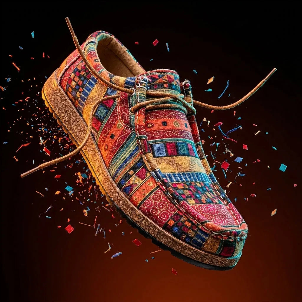 Artisan Leather Shoes Vibrant Handcrafted Colourful Casual Everyday