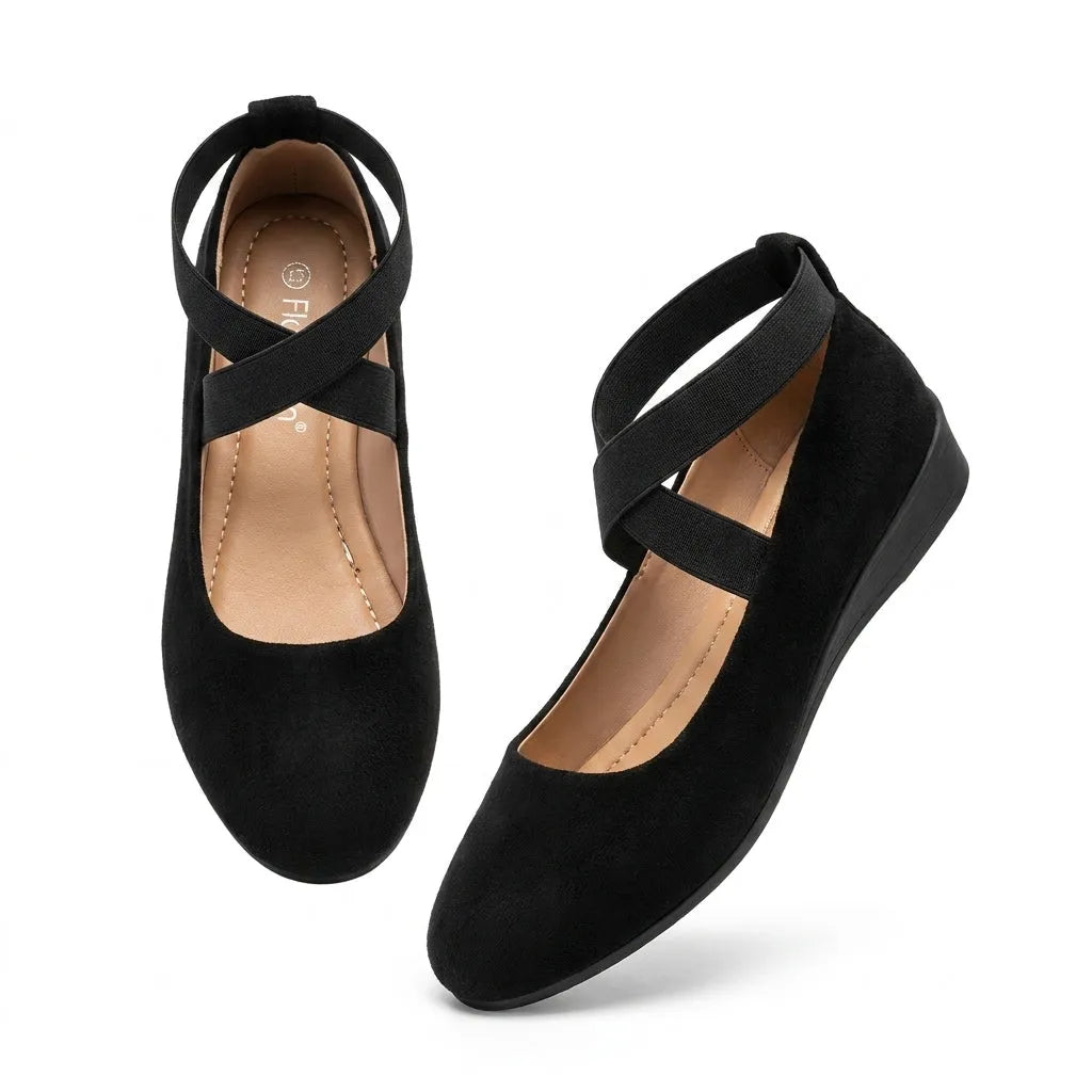 Bellina Flat Sandals Elegant Leather Gold Details Womens Casual Formal