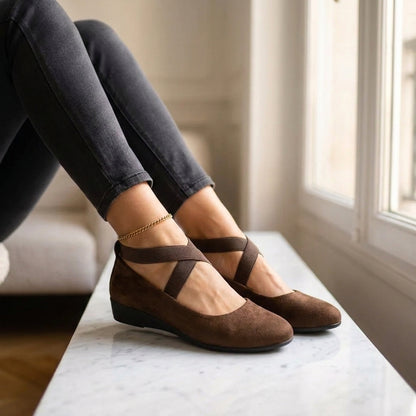 Bellina Flat Sandals Elegant Leather Gold Details Womens Casual Formal