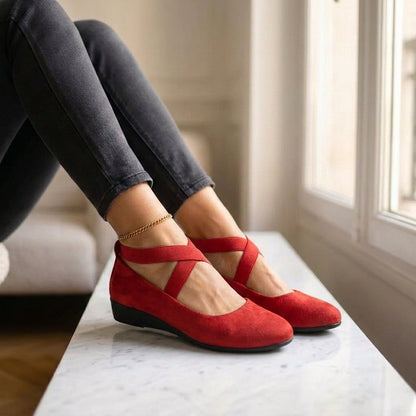 Bellina Flat Sandals Elegant Leather Gold Details Womens Casual Formal
