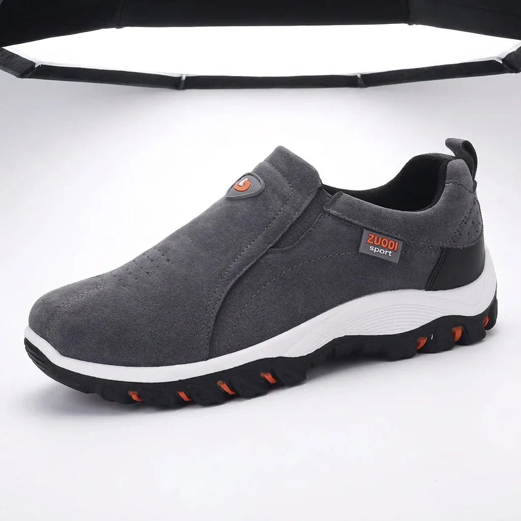 Men's Slip On Hiking Shoes Lightweight Tread Sole Everyday Walking