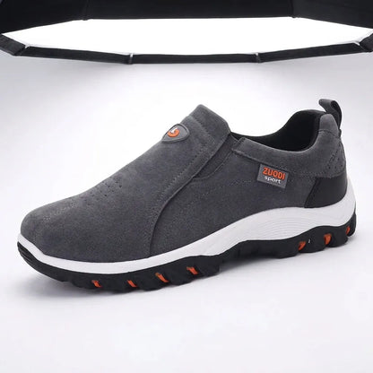 Men's Slip On Hiking Shoes Lightweight Tread Sole Everyday Walking