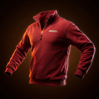 Men's Fleece Quarter-Zip Sweatshirt Casual Pullover Comfortable Everyday