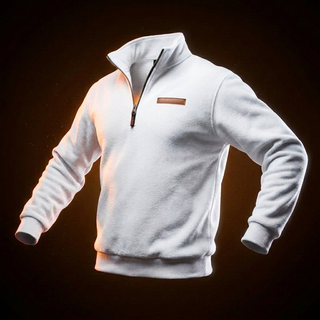Men's Fleece Quarter-Zip Sweatshirt Casual Pullover Comfortable Everyday