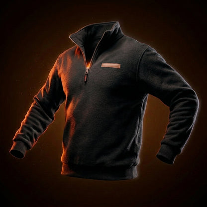 Men's Fleece Quarter-Zip Sweatshirt Casual Pullover Comfortable Everyday