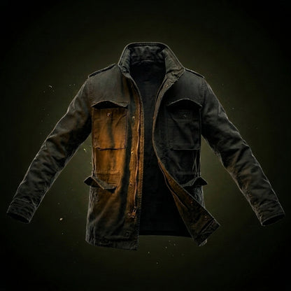 Men's Military Field Jacket Classic Olive Casual Outdoor Everyday Wear