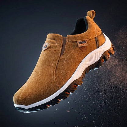 Men's Slip On Hiking Shoes Lightweight Tread Sole Everyday Walking