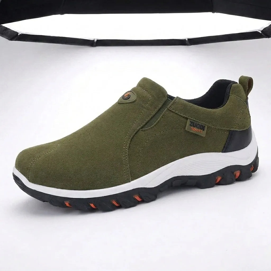 Men's Slip On Hiking Shoes Lightweight Tread Sole Everyday Walking