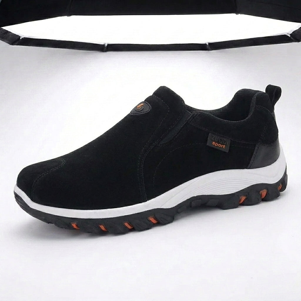 Men's Slip On Hiking Shoes Lightweight Tread Sole Everyday Walking
