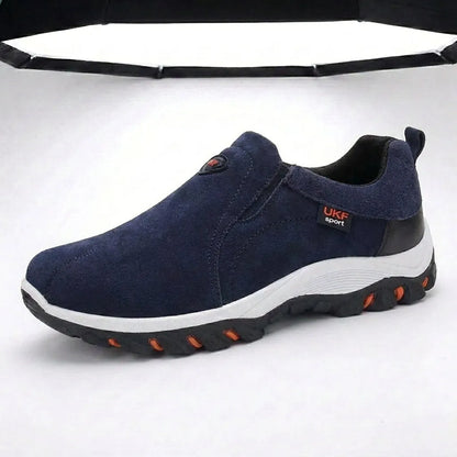 Men's Slip On Hiking Shoes Lightweight Tread Sole Everyday Walking