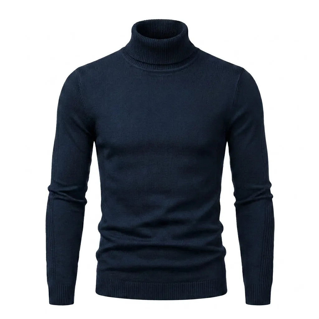 Men's Turtleneck Sweater Soft Comfortable Everyday Casual Wear