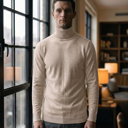Men's Turtleneck Sweater Soft Comfortable Everyday Casual Wear