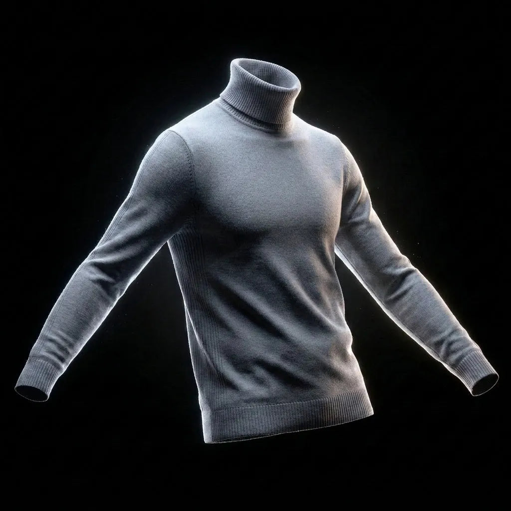 Men's Turtleneck Sweater Soft Comfortable Everyday Casual Wear
