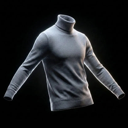 Men's Turtleneck Sweater Soft Comfortable Everyday Casual Wear