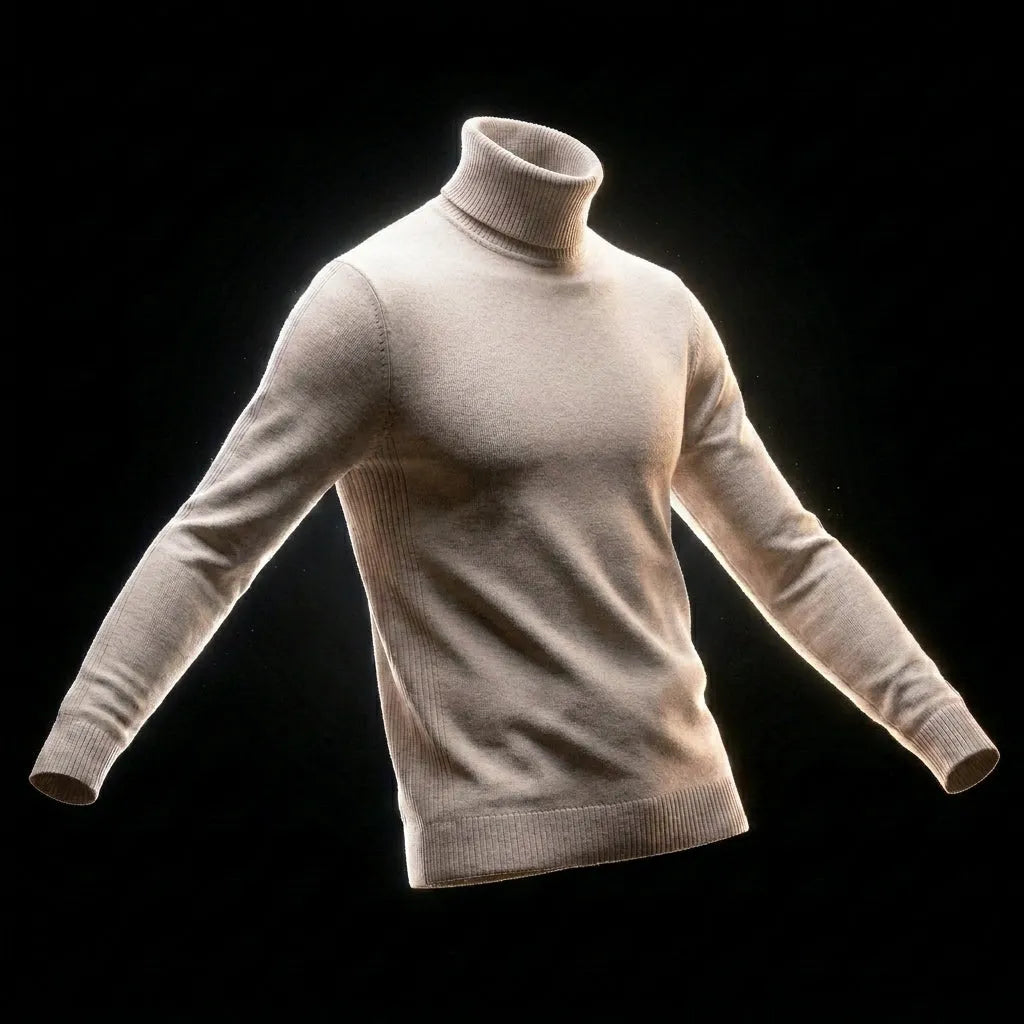 Men's Turtleneck Sweater Soft Comfortable Everyday Casual Wear