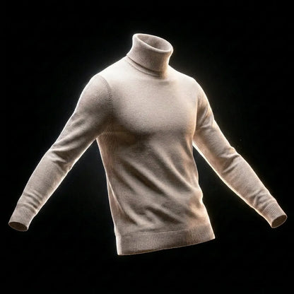 Men's Turtleneck Sweater Soft Comfortable Everyday Casual Wear