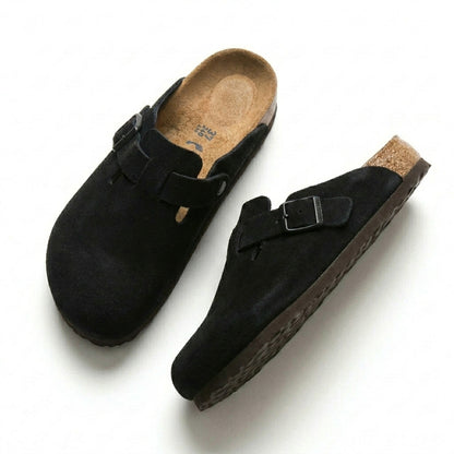 Orthopedic Clogs with Buckle Closed Toe Slip-On Comfort Everyday Casual
