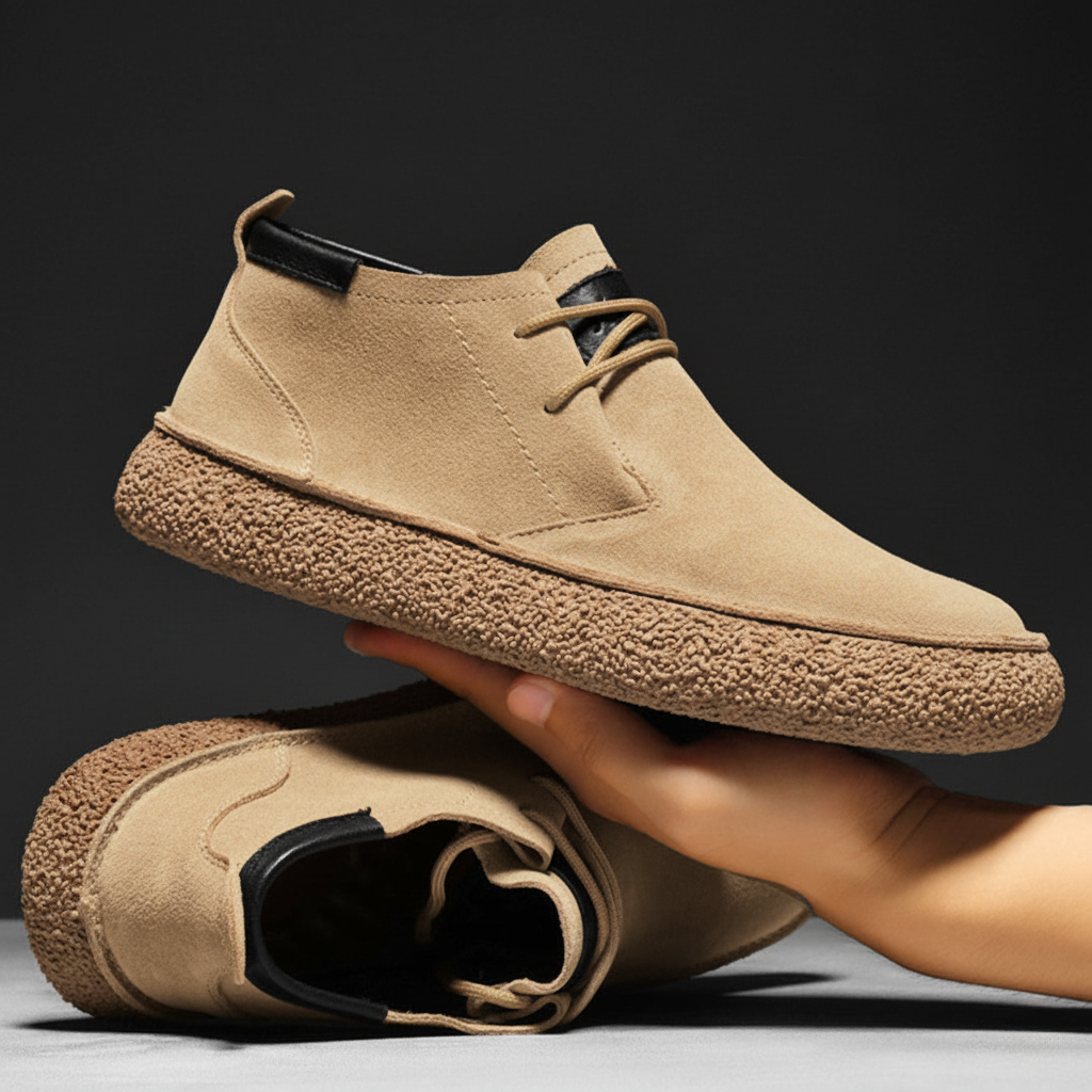 Desert Boots Suede Ankle Lace Up Casual Work Everyday Shoe
