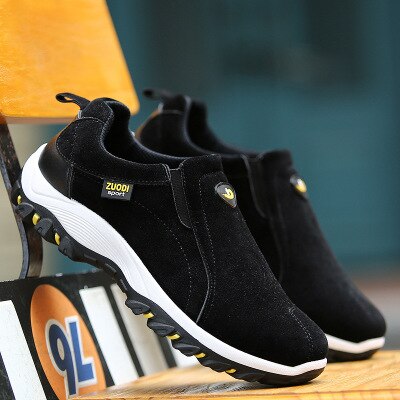 Men's Orthopedic Walking Shoes Arch Support Slip-On Casual Comfort