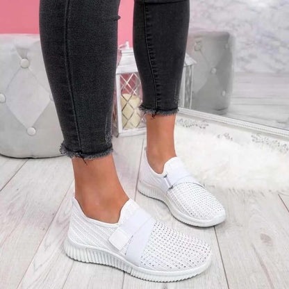 Women's Slip-On Sneaker Velcro Easy Adjustable Casual Comfort Shoe