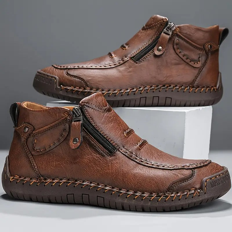 Men's Leather Dress Shoes Lace Up Smart Casual Formal Everyday Wear