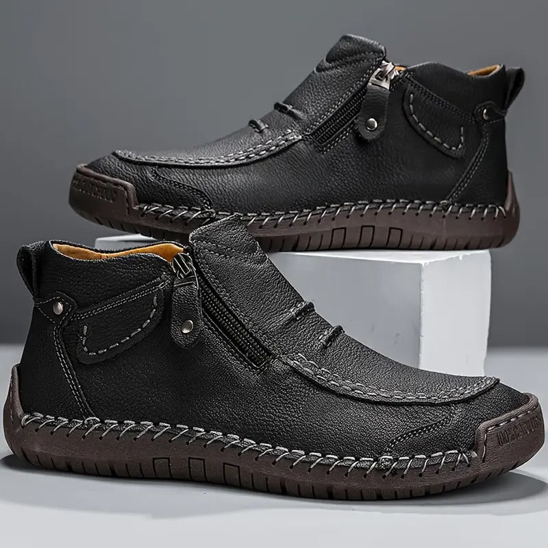 Men's Leather Dress Shoes Lace Up Smart Casual Formal Everyday Wear